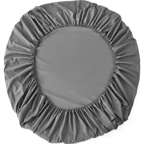 Solid Fitted Sheet With Elastic Band Soft Bed Sheet Cover-Wrinkle,Slip Abrasion Resistant King Queen Size Bed Mattress Cover