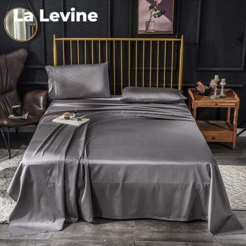 Bed Linings Cotton Bedsheets Solid Color Comfortable Breathable Home Hotel Concise Style Bedsheet Mattress Cover Bedding Set