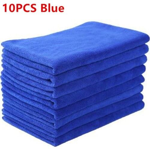 10PCS 400GSM Car Muti-color Microfiber Towel Car Wash Cloth Auto Cleaning Paint Care Polishing Towel Car Washing Tools