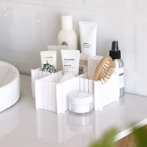 Dropshipping 4-Piece Plastic Shelf Divider Cabinet Closet Organizer Acrylic Drawer Storage Drawers Organization Plastic Drawer