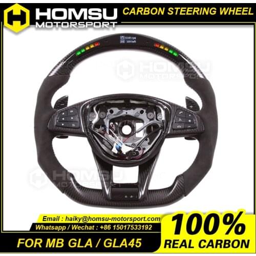 Real Carbon Fiber Steering wheel for mercedes benz GLA Class X156 GLA45 GLA200 GLA300 GLA180