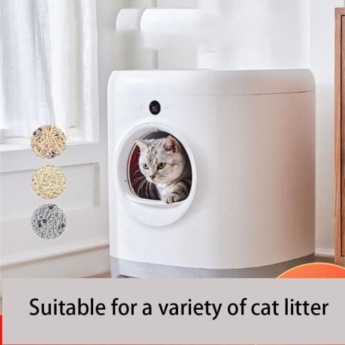 Intelligent Automatic Self Cleaning Fully EnClosed Cat Litter Box Shoveling Machine Clean Anti-Splash Toilet Litter Tray