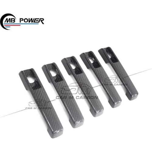 High Quality G class W463 dry carbon fiber material handle cover fit for G class W463 G500 G63 G65 handle cover 1990-2018y