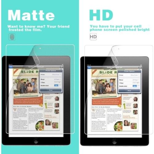 Explosion Proof HD Film Cover For APPLE Iphone IPAD 4 ME401LLA A1459 A1460 ME510LLA ME511LLA A1458 9.7 in Tablet PC Matte Film