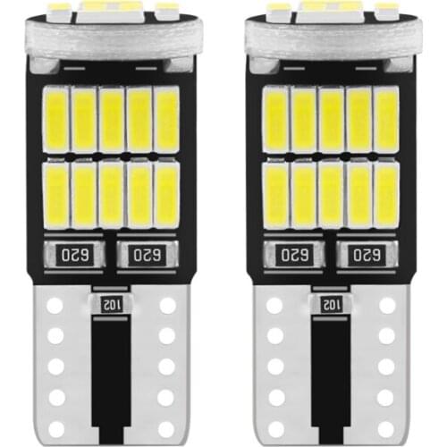 2pcs Signal Lamp T10 W5W LED Bulbs 4014 26SMD 501 194 Led W5W Auto Clearance Light Led Reading Interior DC 12V Light White