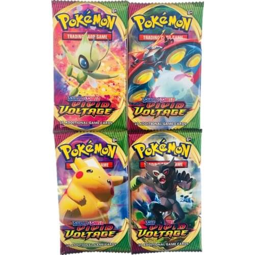 20 Pcs VIVID VOLTAGE Pokemon Card Pokemon TGC Sword and Shield Card Game Favorite Trading Card Game