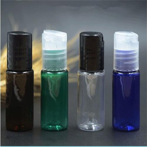 20ps/lot 10ml Food grade BPA free Plastic lotion Bottles with disc press cap refillable bottle cream bottle,10ml Portable bottle