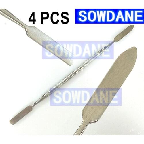 4 Pcs Dental Lab Spatula Stainless Steel Cement Mixing Knife Spatula Blade Dentist Instrument Tool Double Ends