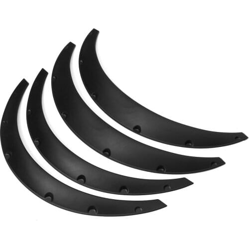 4pcs Universal Fender Flares Extra Wide Body Wheel Arches Wheel Brow Fenders For Car (Can Be Bent According Wheel Frame)