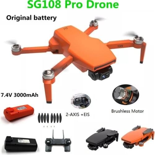 SG108 Pro Drone Battery 7.4V 3000mAh Original Accessories Propeller Maple Leaf For SG108 Pro Quadcopter Spare Parts