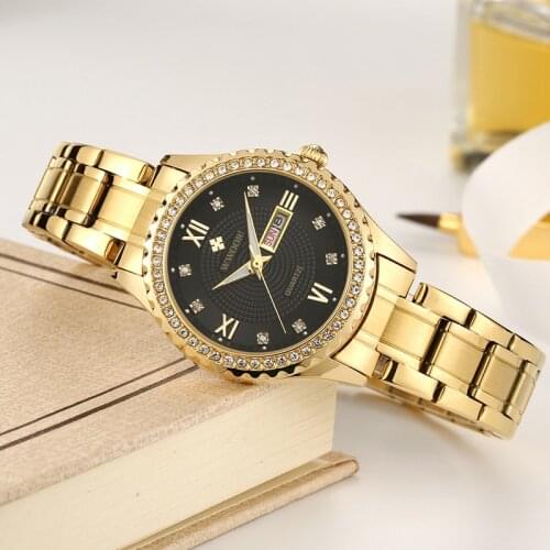 WWOOR Watches For Women Top Luxury Brand Fashion Quartz Watch Ladies Mesh Stainless Steel Waterproof Girl Clock Relogio Feminino