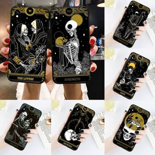 Death Tarot skull grim Reaper Phone Case For Xiaomi Redmi note 7 8 9 t k30 max3 9 s 10 pro lite