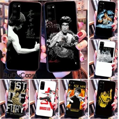Riccu Chinese Kung Fu Bruce Lee Phone Case for Samsung S20 plus Ultra S6 S7 edge S8 S9 plus S10 5G