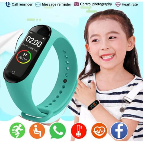 Childrens Watch M3 M4 Color Screen Smart Sport Bracelet Activity Running Tracker Heart Rate For Children For IOS Android