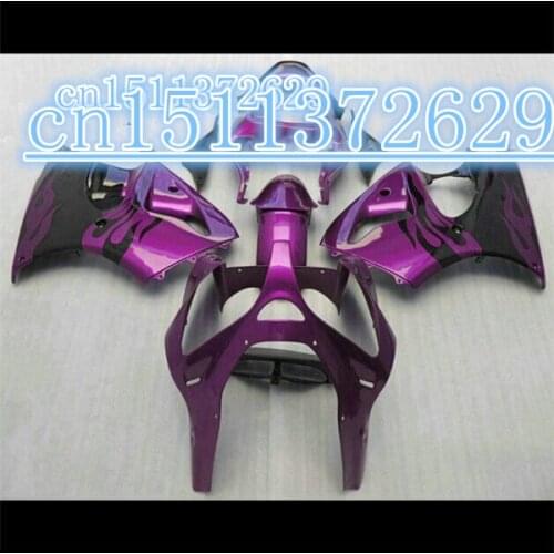 Dor-Motorcycle body work set for Kawasaki 2000 2001 2002 ZX6R purple black custom fairing kits 00 01 02 motor parts D injection