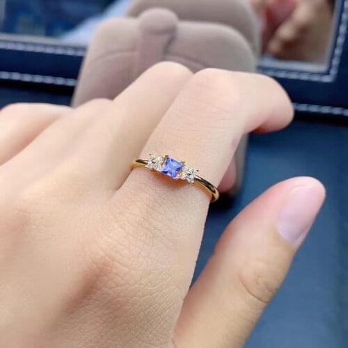 New Design Tanzanite Ring Natural And Real Tanzanite Ring luxury ring Free shipping gemstone 925 sterling silver Fine jewelry