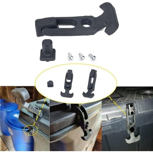 2PCS Flexible Rubber T-Handle Hasp Draw Latch Buckle with Screws Kit For RV Tool Box Cooler Automotive Trucks