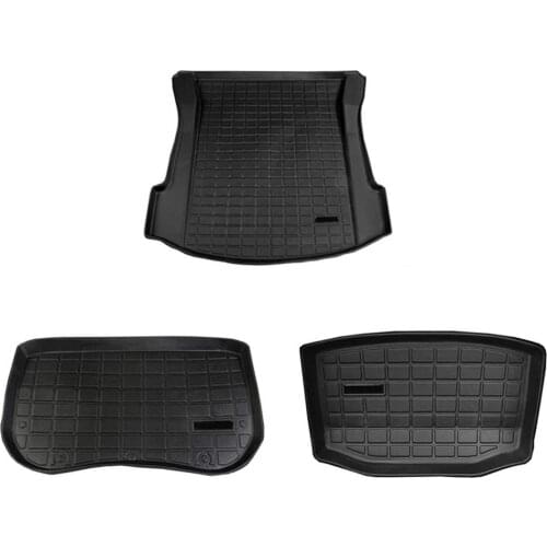 Model3 ​Front Box Mat TPE Car Rear Trunk Mat For Tesla Model 3 Waterproof Pads Cargo Liner Trunk Tray Floor Mat Accessories