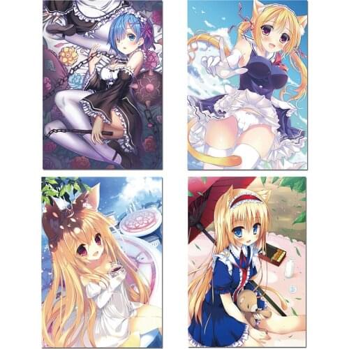 All round square shape diamond 5D DIY diamond drawing cartoon girl wall drawing poster cartoon girl diamond embroidery scenery c