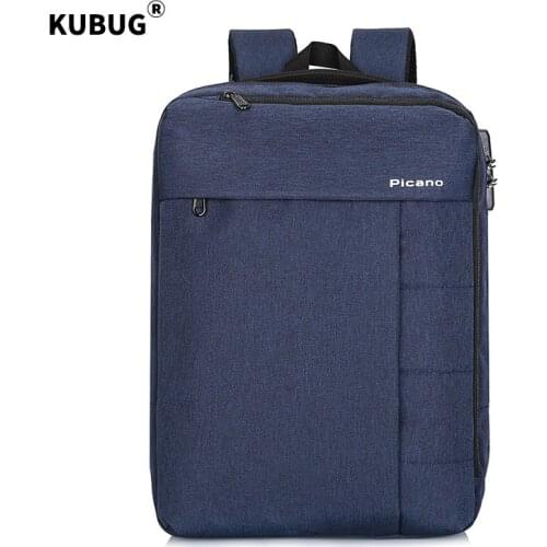 KUBUG 15.6 inch Laptop Large Capacity Business Backpack USB Code Lock School Bag Man Woman Waterproof Backbag