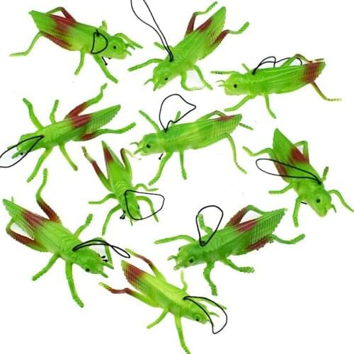 TPR soft rubber grasshopper insect toy model prank scary spoof prank toy