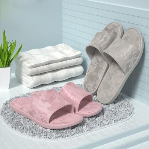 2021 New Fashion Female Slipper Men Slippers Couple Home Slippers Bathroom Non-slip Slippers Soft Bottom Wear-resistant Slippers