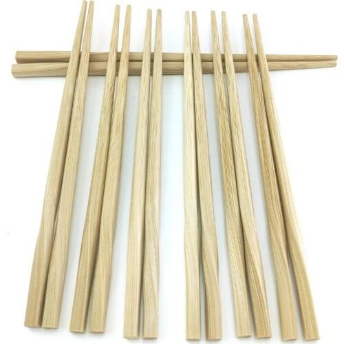 Natural Bamboo Wooden 5 Pairs Chopsticks Non-Slip Traditional Vintage Handmade Chopsticks Sushi Kitchen Tools