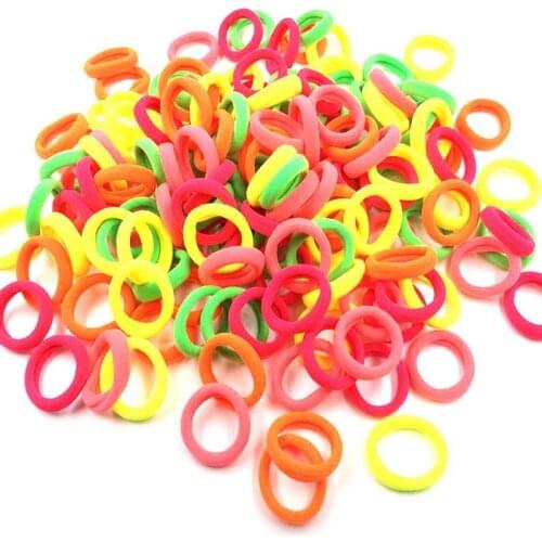 10 Pcs/lot Colorful Child Kids Hair Holders Cute Rubber Hair Band Elastics Accessories Girl Charms Elastic Hair Accessories