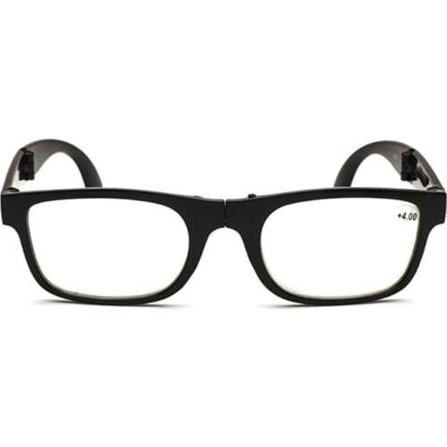 Foldable Unisex Reading Glasses Presbyopic Eyeglasses Full Frame +1.0 To +4.0 With bag
