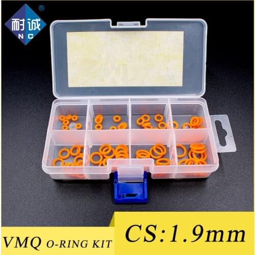 Thickness 1.9mm O-ring food grade color silicone O-ring seal VMQ gasket waterproof and temperature resistant environmental prote