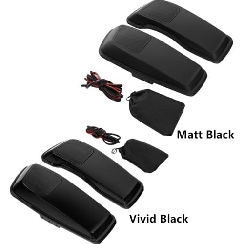 Motorcycle 6 X 9" Saddlebags Lid Speaker Cutouts W/ Grill For Harley Touring Road King Road Glide Street Glide 2014-2021