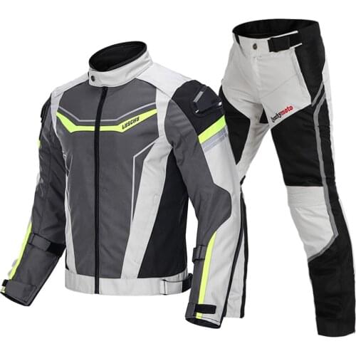 Winter Jacket Motorcycle Men CE Protective Gear Motorbike Moto Jacket Pants Suit Waterproof Cold-proof Clothing Chaqueta Moto