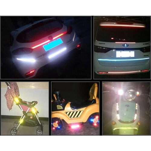 1 Pc PVC Reflective Stickers Cycling Fluorescent Reflective Tape MTB Bicycle Adhesive Tape Safety Sticker 1cmx8m