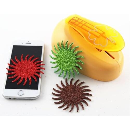 Free ship diy sunflower paper cutter paper punch scrapbooking punches craft punch perfurador uradores artesanais 76mm/3'' R353