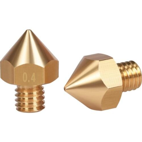 BIQU 10/20PCS Original B1UM2 Brass Nozzle 1.75 0.4/0.5/0.6/0.8MM 3D Printer Parts Extruder Print Head Nozzle For 1.75mm Filament