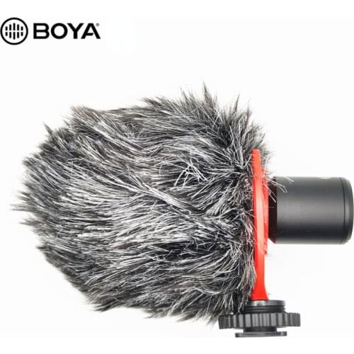 BOYA BY-MM1+ MM1 Video Record monitor Microphone clip mic for recording studio android mobile vlogging DSLR camera smartphone