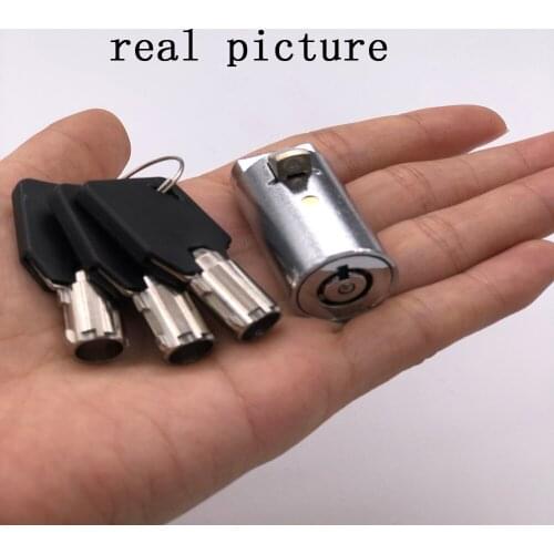 Lock cylinder vending machine lock core with tubular keyway self-service coffee machine lock core universal lock core