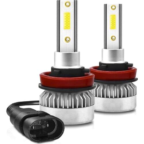 Brand New 1 pair H1 / H7 / H8 / H9 / H11 COB LED headlight bulb 110W 20000LM high low beam white light