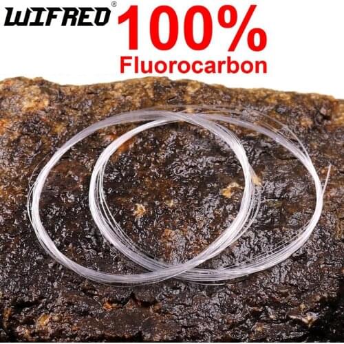 9FT Wifreo Fluorocarbon Fly Fishing Leader Tippet Line Fresh 2019 Stock Trout Fly Fishing Clear Tippet Size 0X-7X 2PCS/lot