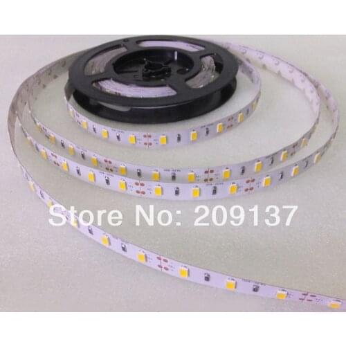 5730 SMD LED Strip Flexible Light 12V Non-Waterproof 60LED/m 5m/lotNew LED Chip 5730 Bright Than 5050Super Bright