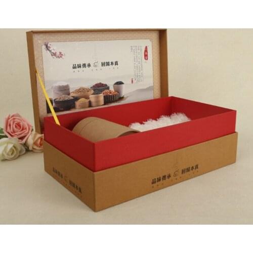 Brown and white corrugated paper box,Custom packaging boxes with soft touch surface Material ---DH10317