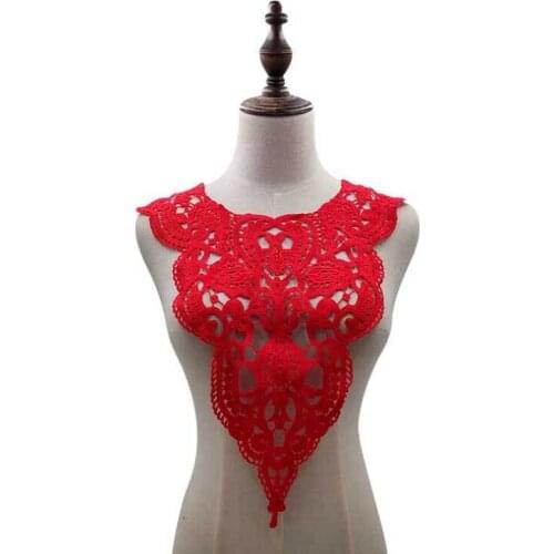1Piece Lace Fabric Laced Neckline Neck Collar Trim Clothes Sewing Applique New Arrival