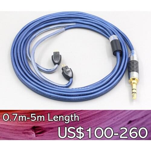 LN007657 High Definition 99% Pure Silver Earphone Cable For AUDEZE iSINE 10 20 LX LCDi3 LCDi4