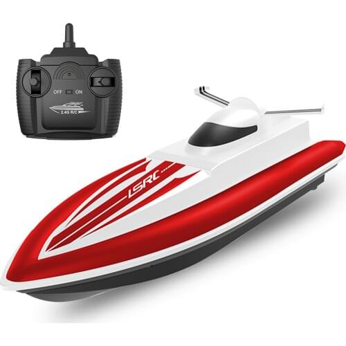 LSRC RC Boat Remote Control Boat Race Boat 2.4GHz Waterproof Toy 35mins Using Time for Lake Pool Sea Gift for Kids Boys Girls