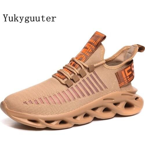 Men Sneakers Women Breathable Running Shoes Couple Cushion Flats Training Sport Light Weight Outdoor Walking Soft Summer