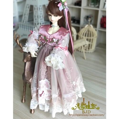 1/4 1/3 BJD Dress+Headwear set doll clothes accessories for BJD/SD MSD SD13,not include doll,shoes,wig and other E2694