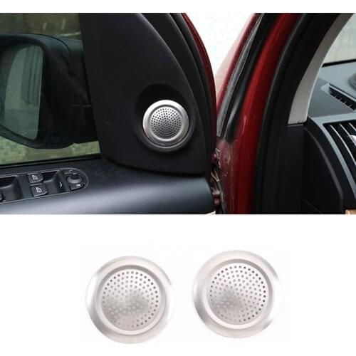 For Land Rover Freelander 2 2007-2015 Alloy Car Styling Door Stereo Speaker Tweeter Covers Stickers Trim Interior Accessories