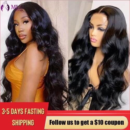 MUSE LOVE Wholesale Peruvian Body Wave Wig 4x4x1 Lace Closure Wig Human Hair Wigs For Black Women 4x4 T Part Lace Front Wigs