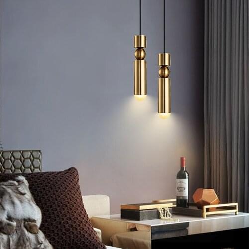 Luxury Gold LED Pendant Lamp Modern LED Pendant Lights for living Room Bedroom Hanging Lamp