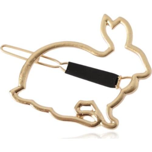 SMJEL Fashion Cute Hollow Rabbit Hairpins Girls Party Jewelry Animal Hair Clips Barrettes Hair Accessories Decoration for Hair
